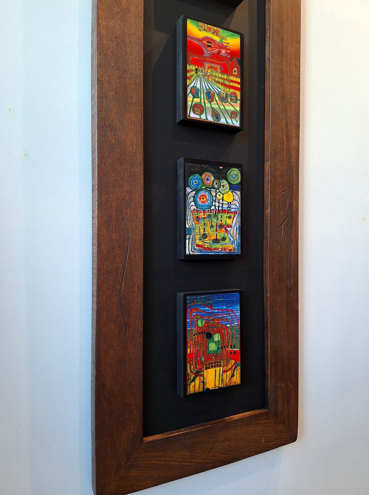 Cuadro Hundertwasser Vertical 0.38 x 1.50 mts. - Modelo 2