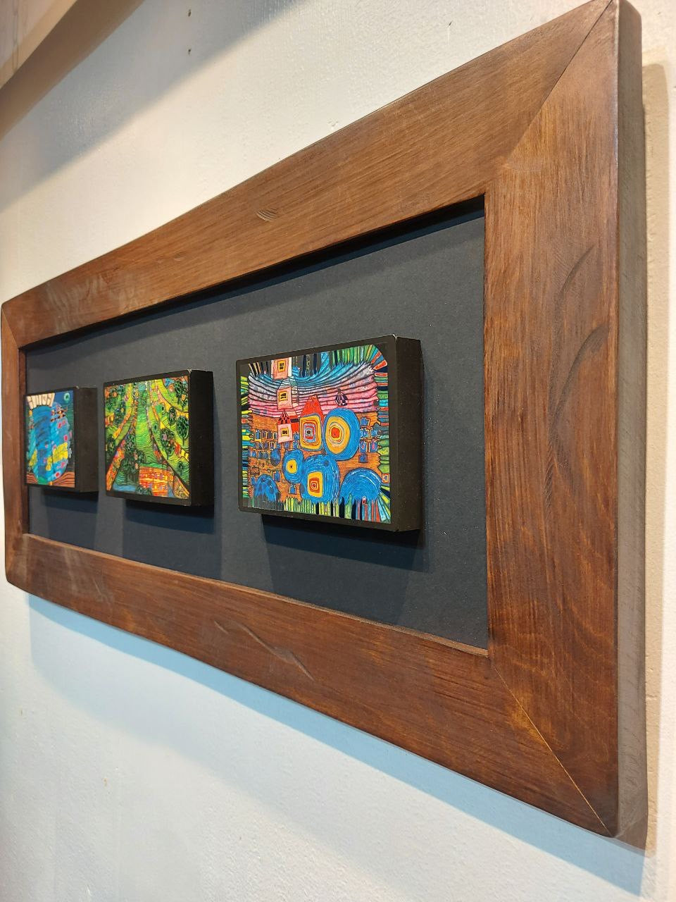 Cuadro Hundertwasser 85 x 38 Modelo 5 (Black)