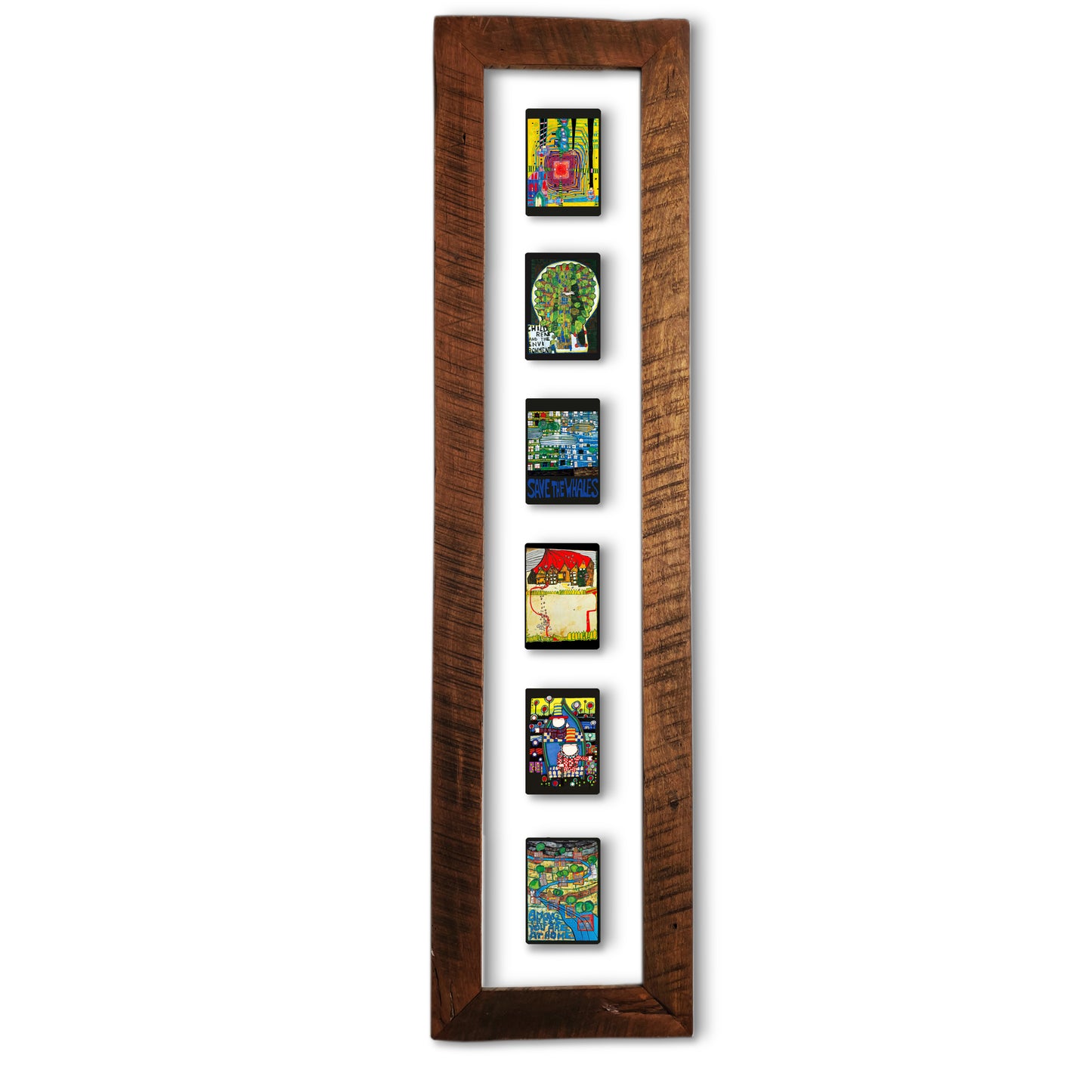 Cuadro Hundertwasser Vertical 0.38 x 1.50 mts. - Modelo 7