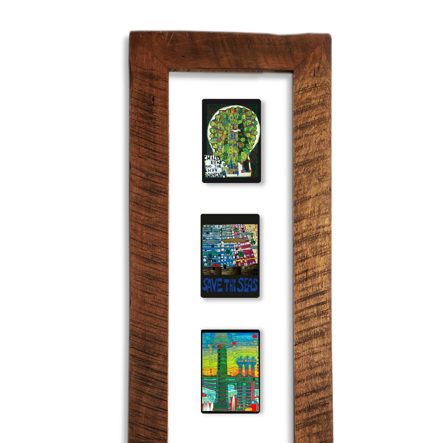 Cuadro Hundertwasser 1.05 x 0.38 mts. - Modelo 2 Vertical