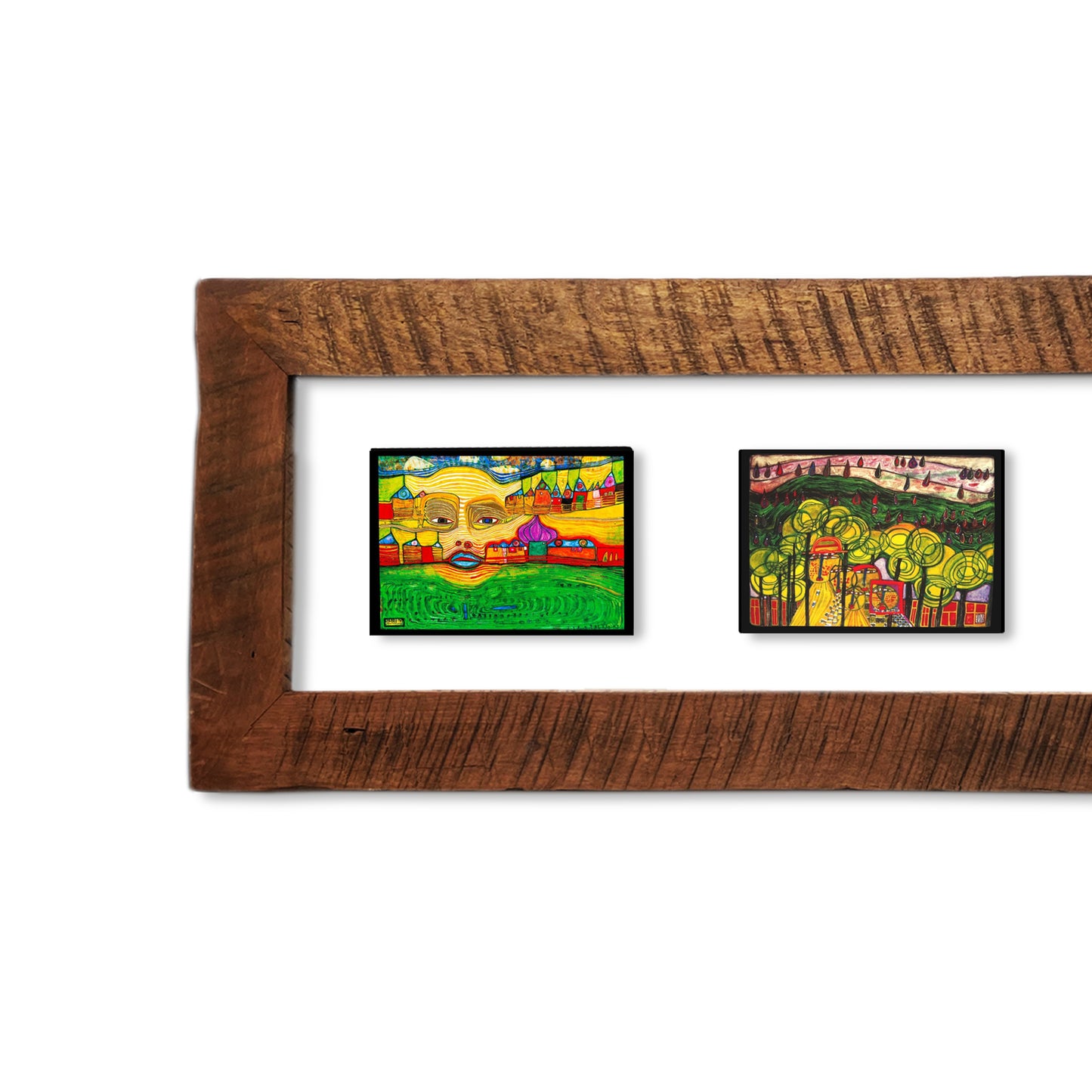 Cuadro Hundertwasser 85 x 38 Modelo 2 (White)