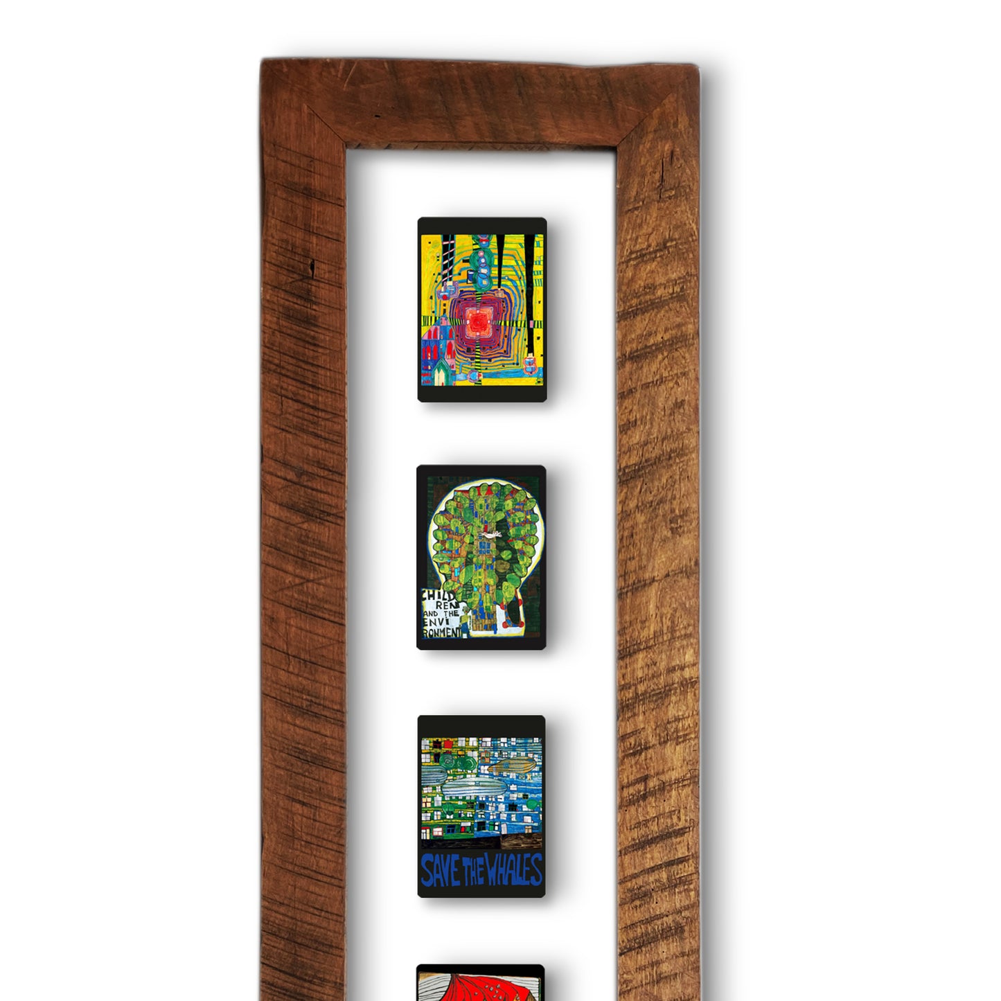 Cuadro Hundertwasser Vertical 0.38 x 1.50 mts. - Modelo 7