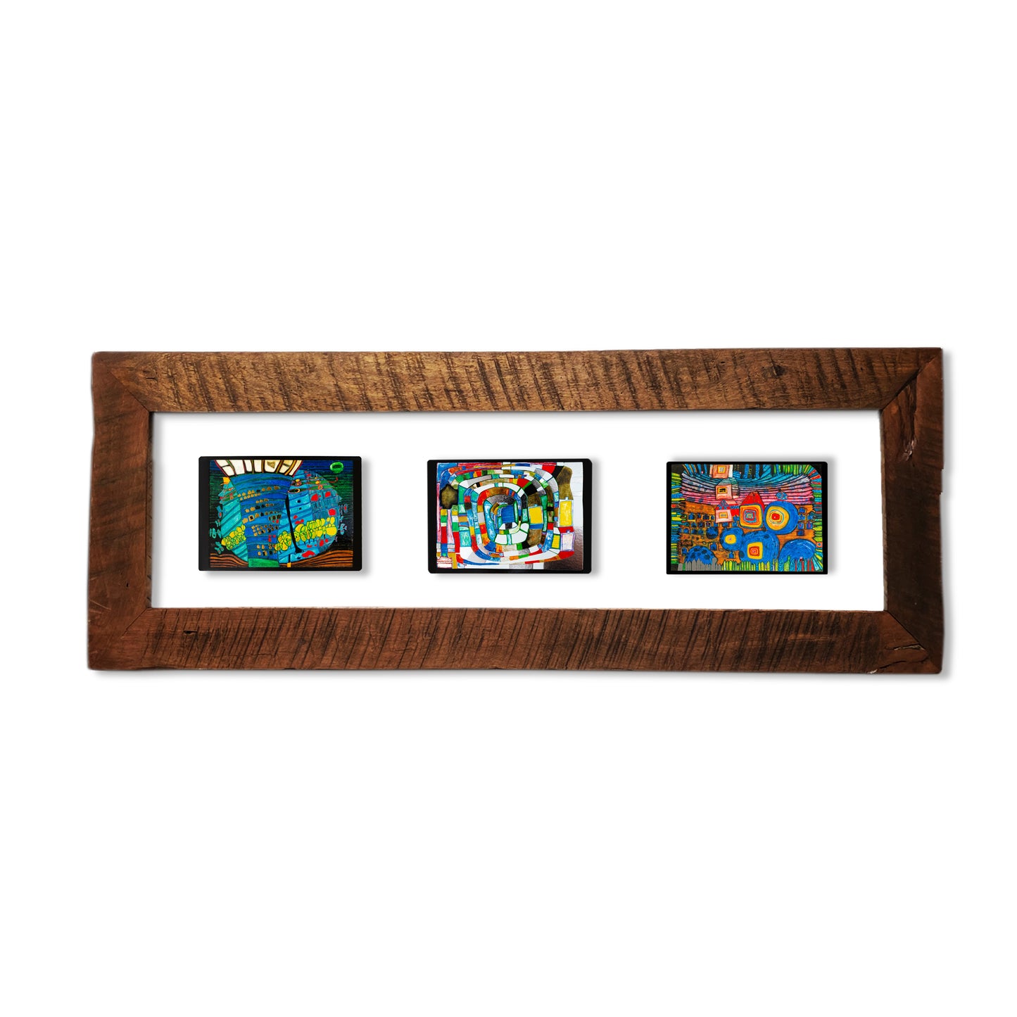 Cuadro Hundertwasser 85 x 38 Modelo 3 (White)