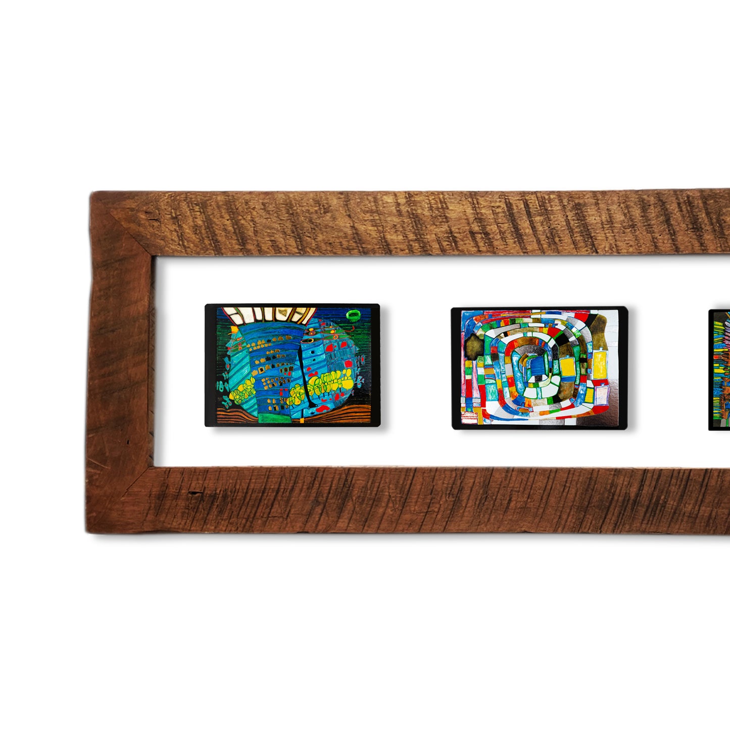 Cuadro Hundertwasser 85 x 38 Modelo 3 (White)
