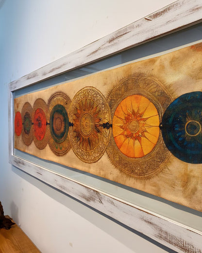 Cuadro Mandala Sun 1.55 x 0.55 mts.