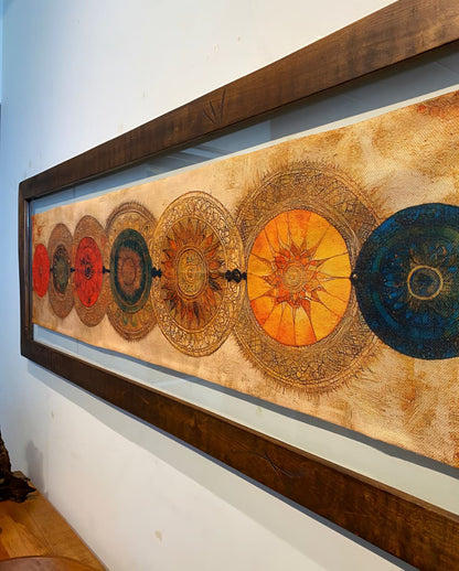 Cuadro Mandala Sun 1.55 x 0.55 mts.