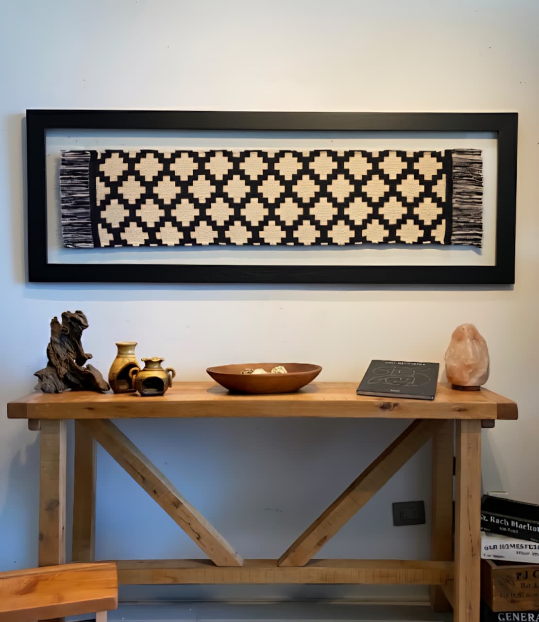 Cuadro Sarapé Ébano 1.85 x 0.65 mts.