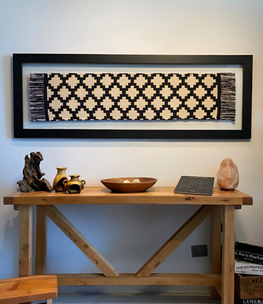 Cuadro Sarapé Ébano 1.85 x 0.65 mts.