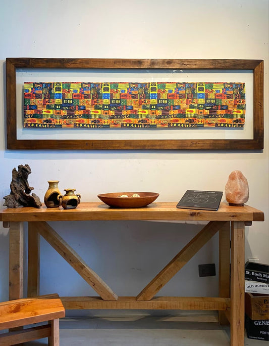 Cuadro África 4 1.85 x 0.65 mts.