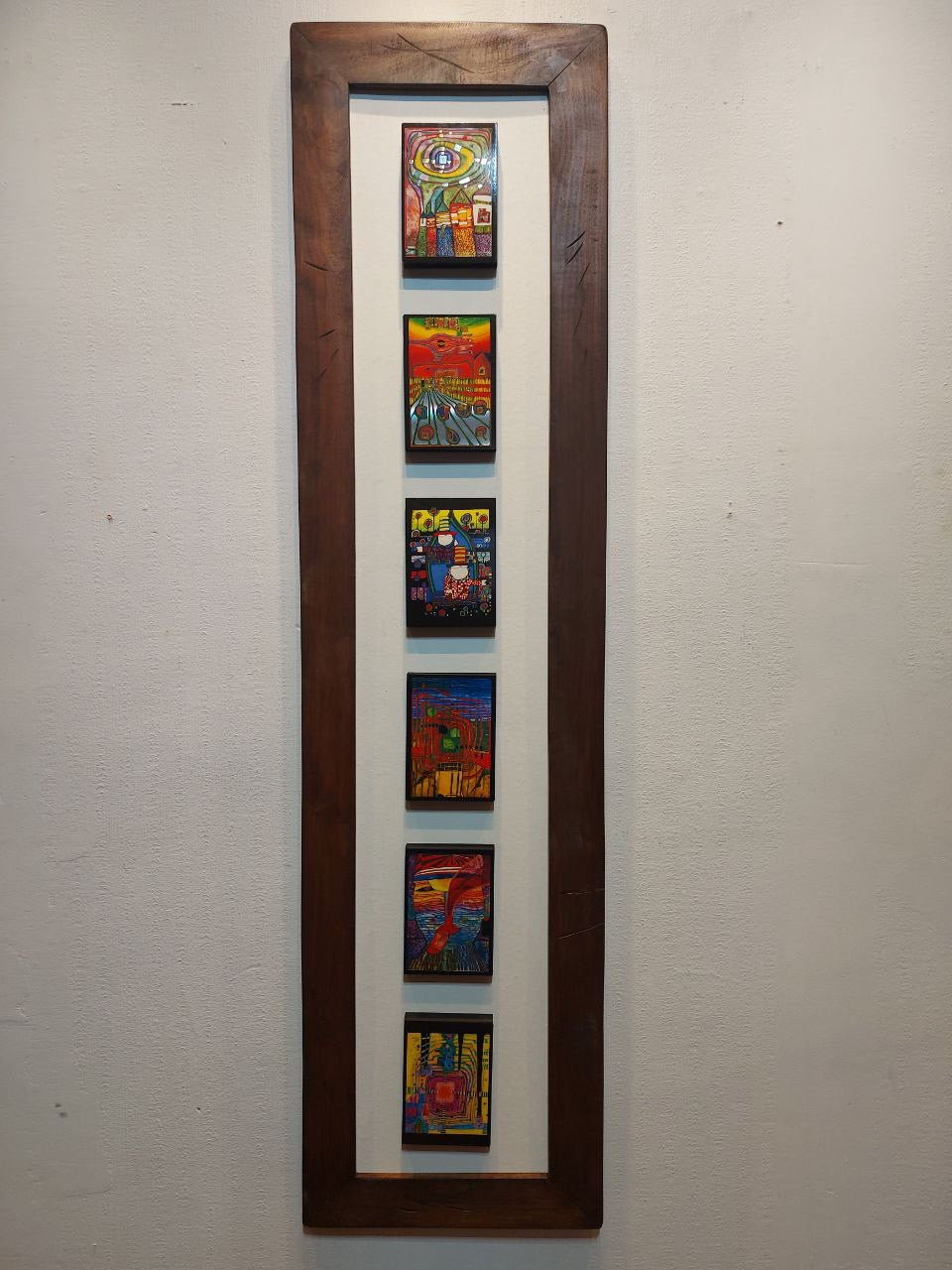 Cuadro Hundertwasser 150 x 38 cm Vertical Modelo 3