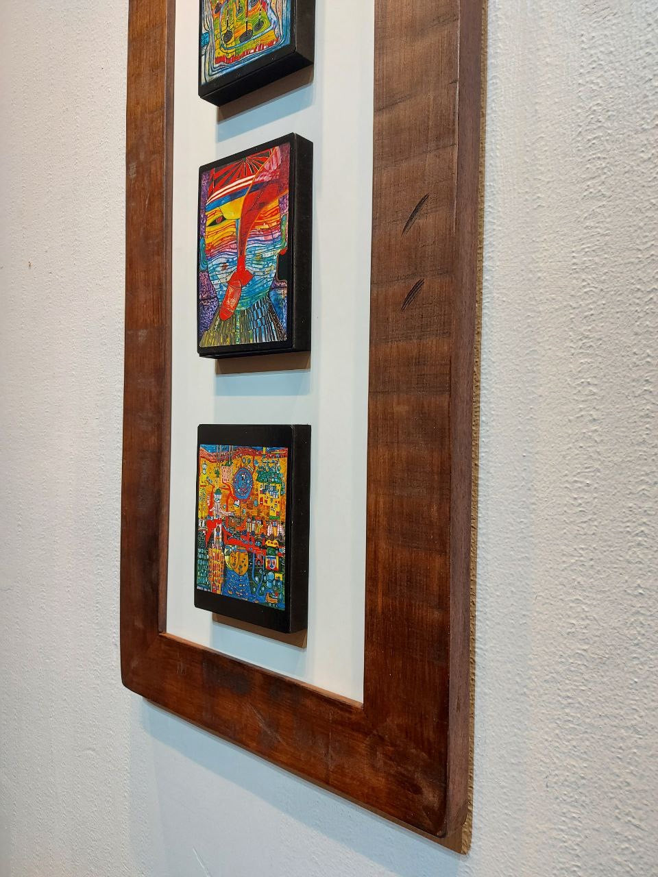 Cuadro Hundertwasser 105 x 38 cm Vertical Modelo 4