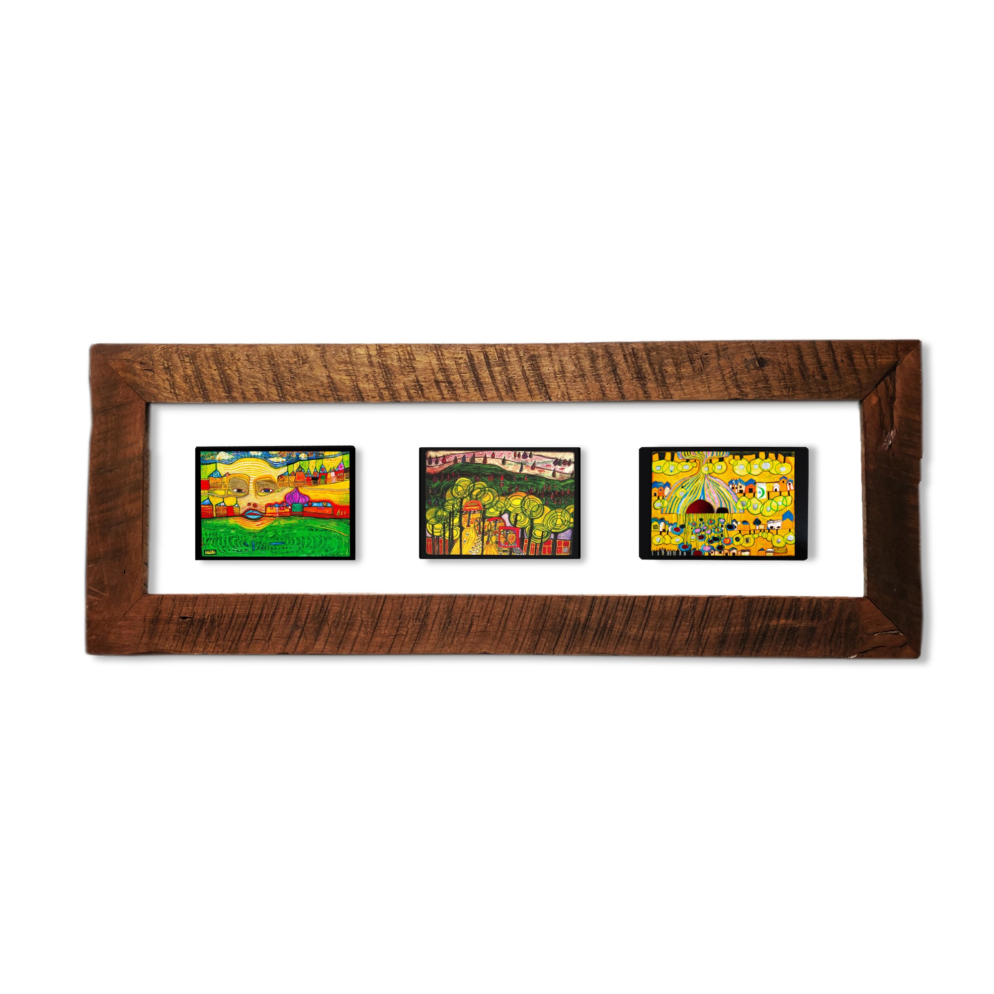 Cuadro Hundertwasser 85 x 38 cm Modelo 2 (White)