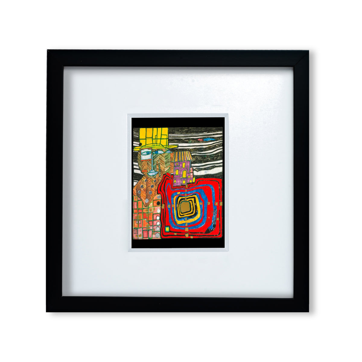 Todo el oído (982) - 30 x 30 cm / Moldura Negra
