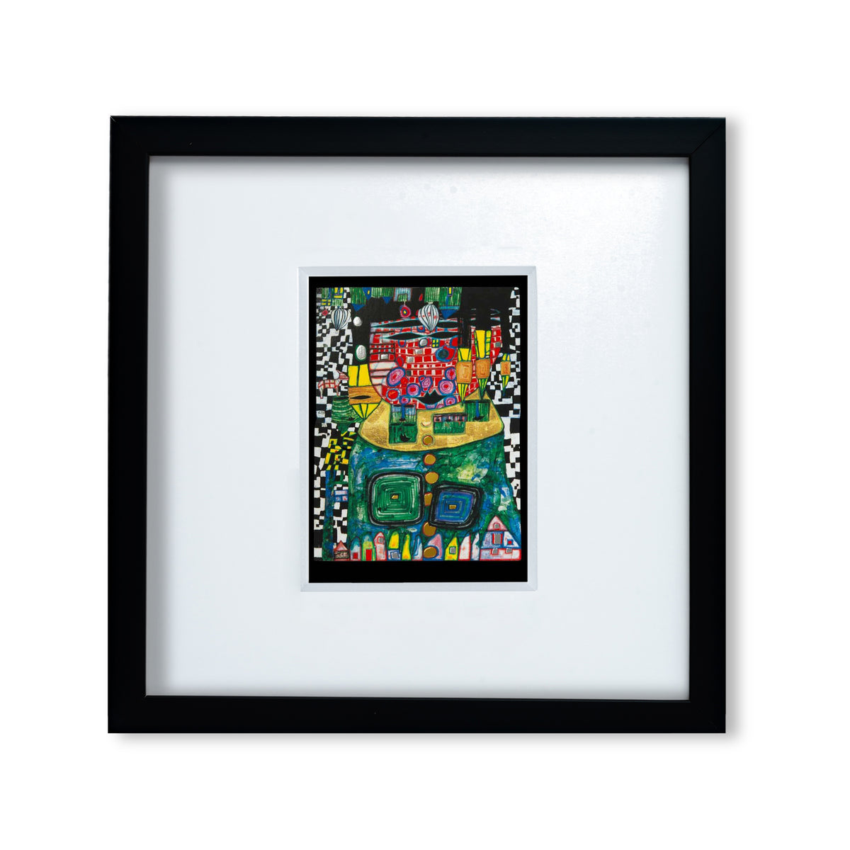 Rey Antípoda (928) - 30 x 30 cm / Moldura Negra