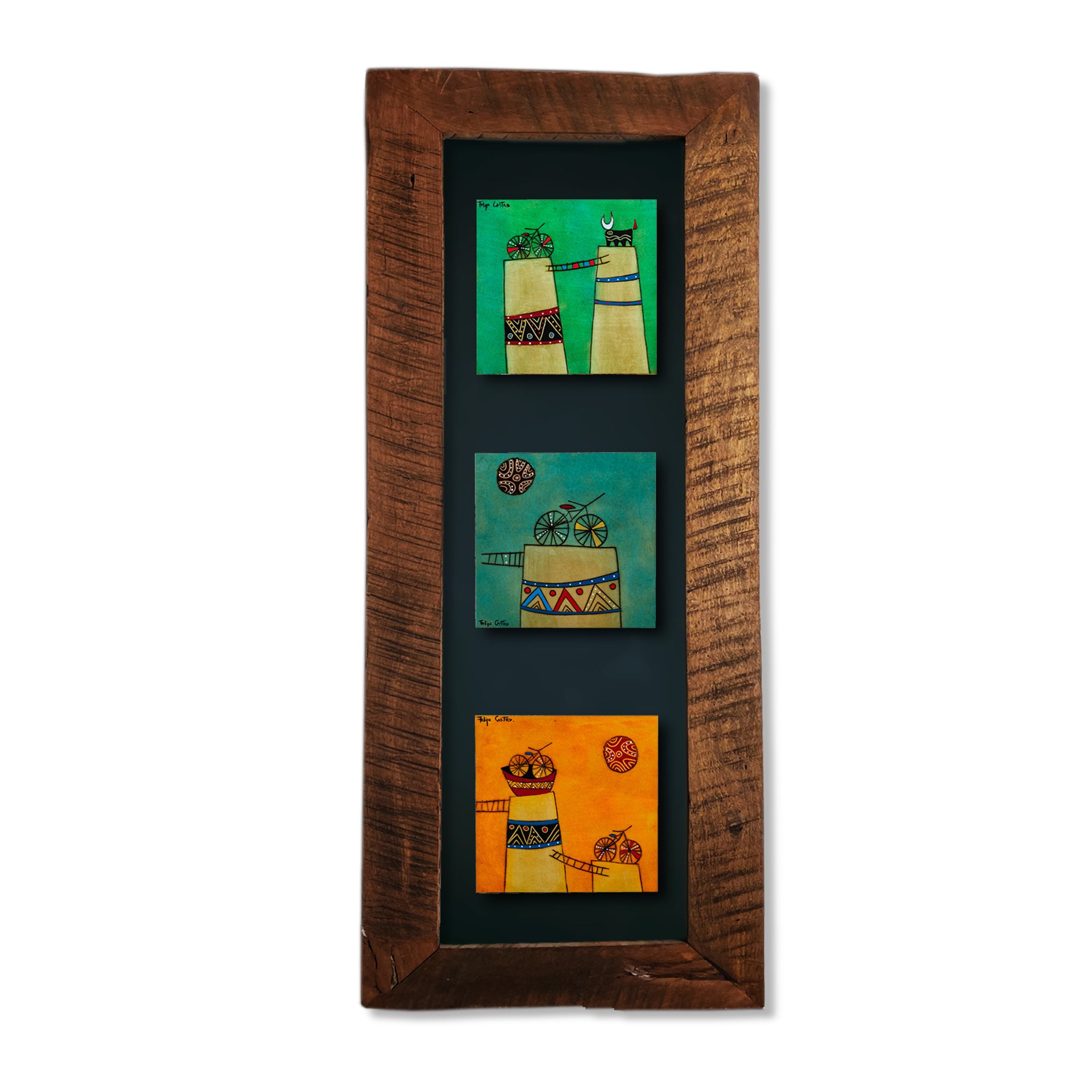 Cuadro Felipe Castro  85 x 38 cm (Vertical) BLACK Modelo 2
