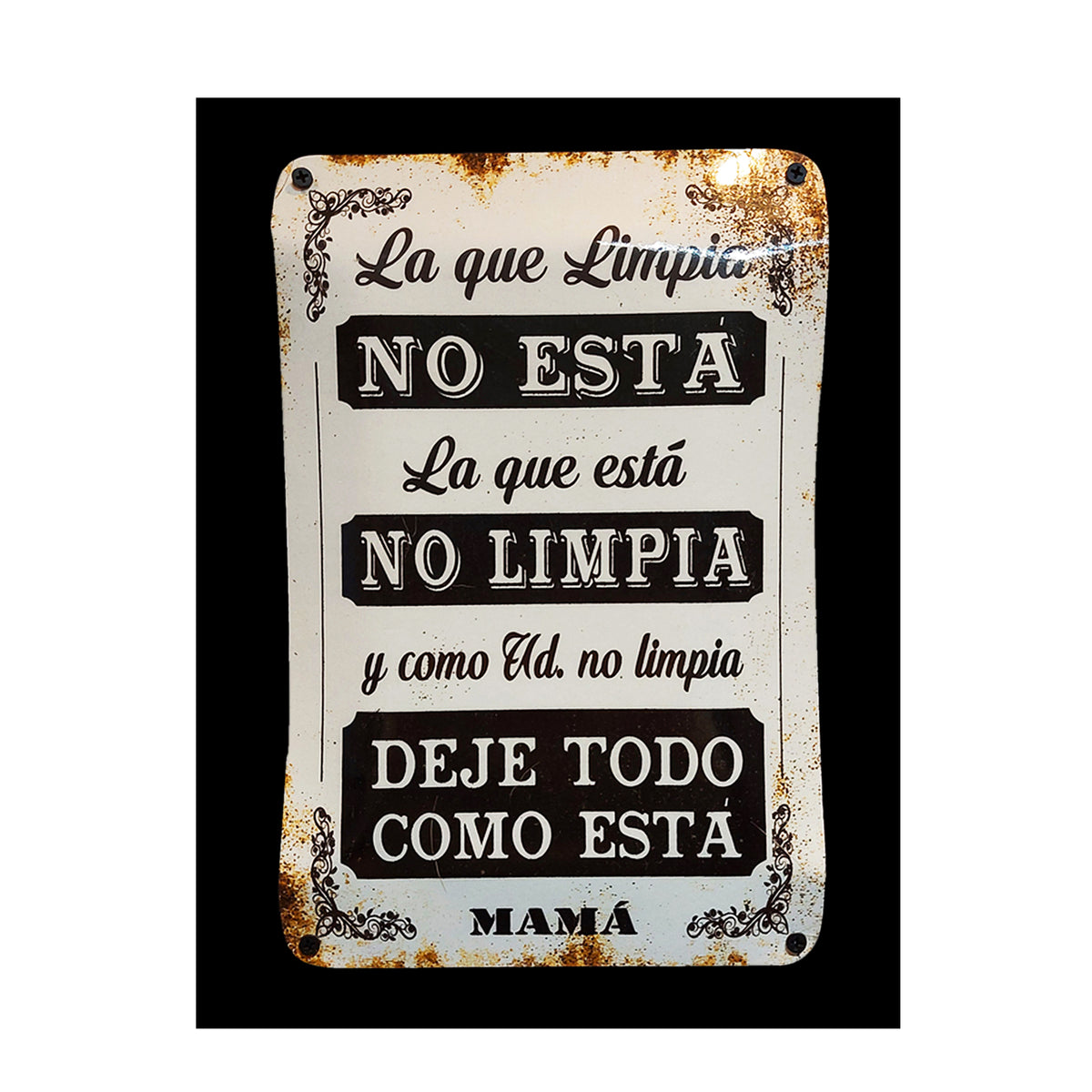 La que limpia no está (Bastidor Negro) Alma Mestiza