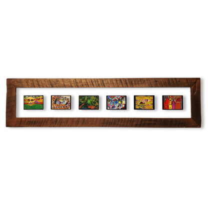 Cuadro Hundertwasser Horizontal 150 x 38 (White) - Modelo 3