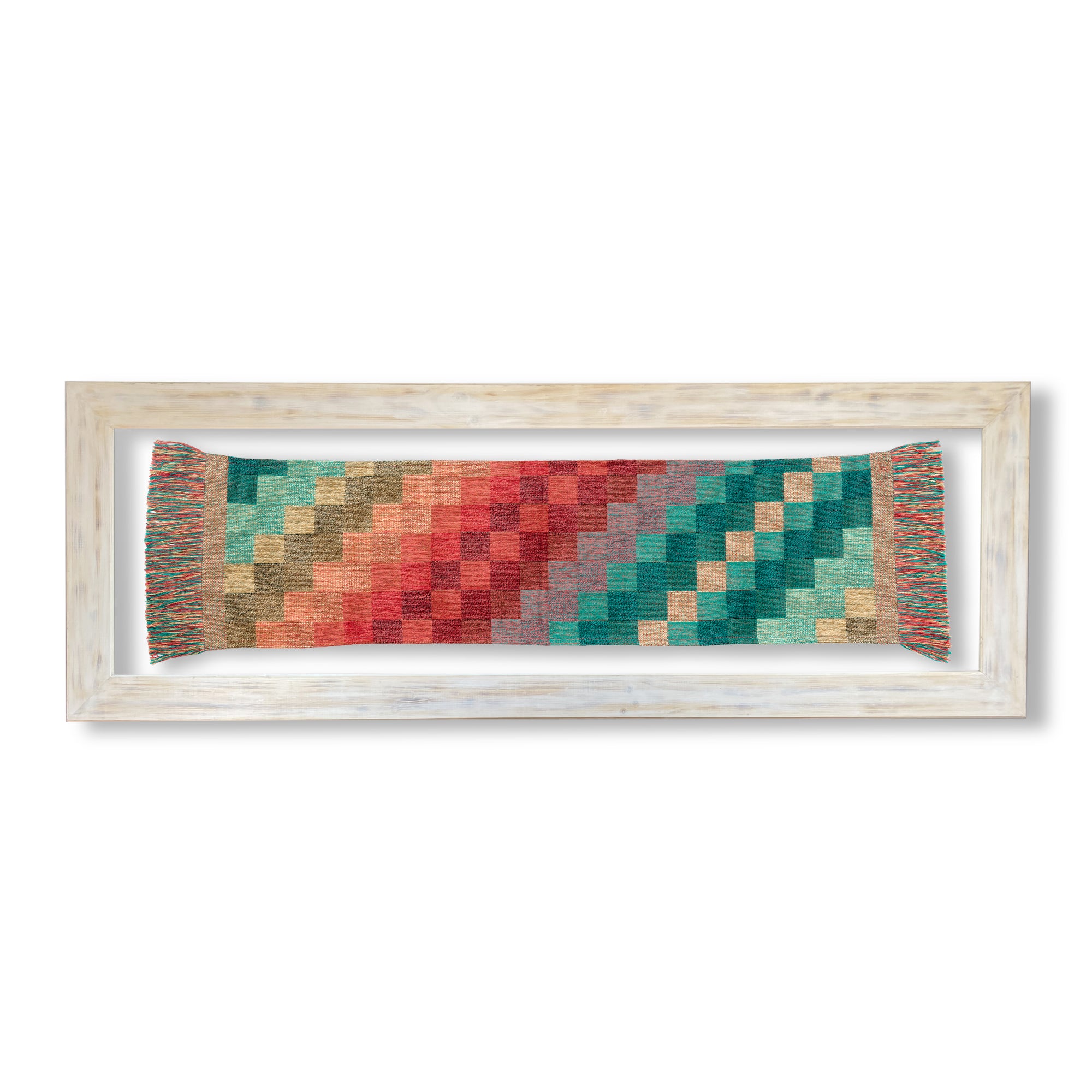 Cuadro Moldura Blanca Simona Turquesa