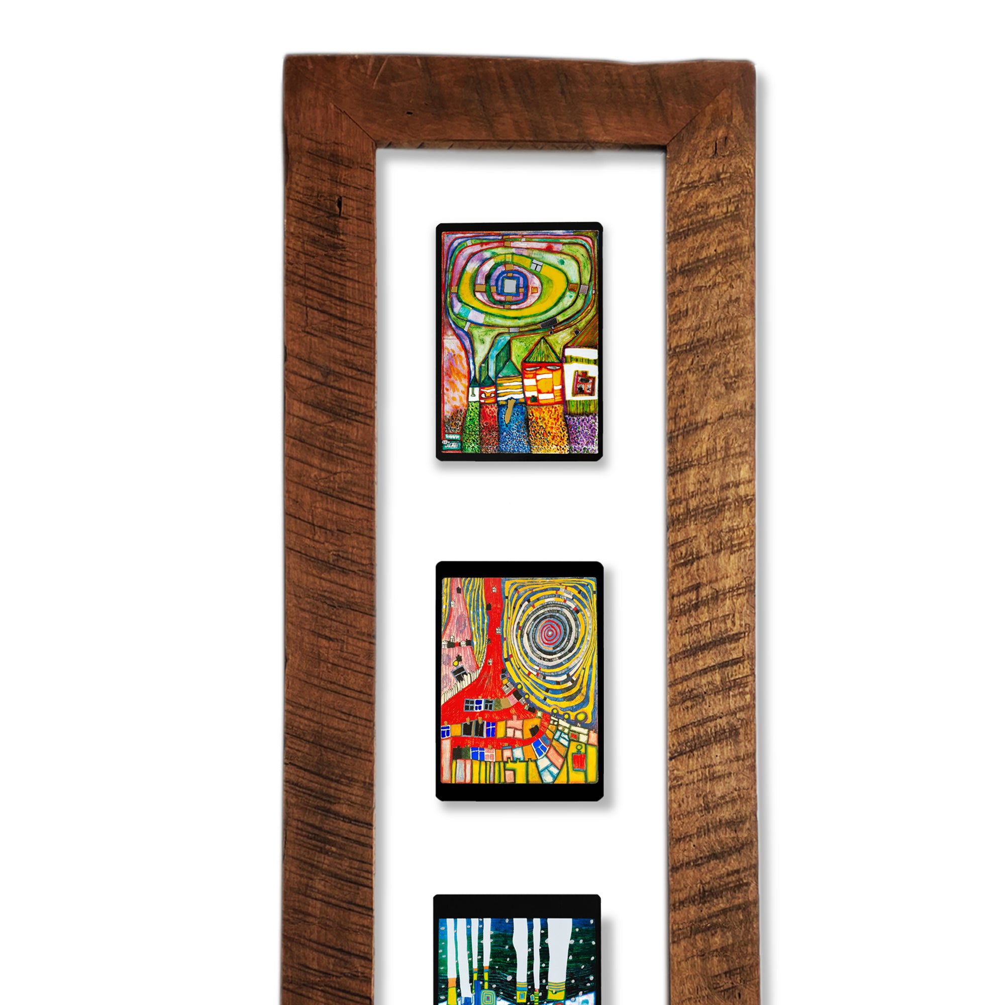 Cuadro Hundertwasser 85 x 38 cm Vertical Modelo 1 (White)