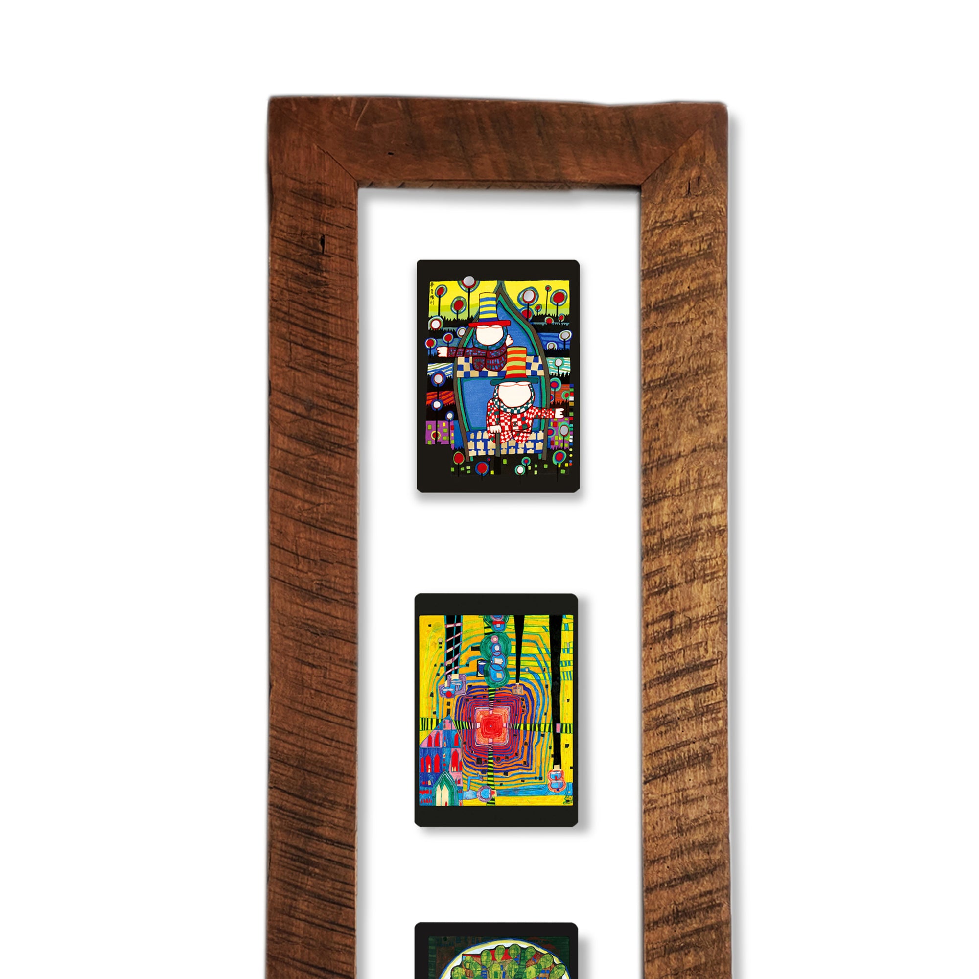 Cuadro Hundertwasser 85 x 38 cm Vertical Modelo 2 (White)